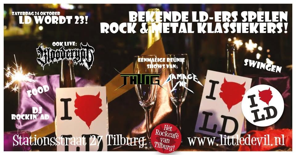 Little Devil 23 jaar: Surprise Show + Bloodcrypt + Thuig + Damage Inc